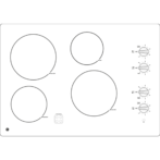 GE 30″ Built-In Knob Control Electric Cooktops JP3030DWBB - Image 2