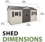 Lifetime Legacy 15×8 Plastic Storage Shed Kit w/ Floors - Image 3