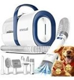 oneisall Dog Vacuum &amp; Dryer for Shedding Grooming, 8 in 1 Dog Grooming Kit with Metal Blade Pet Clippers, Adjustable Speed and Temperature Control Blower - Image 4