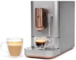 Café Affetto Automatic Espresso Machine + Milk Frother | Built-In &amp; Adjustable Espresso Bean Grinders | One-Touch Brew in 90 Seconds | Steel Silver, 1.2 Liter, (C7CEBBS2RS3)