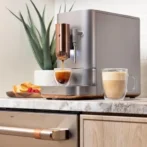 Café Affetto Automatic Espresso Machine + Milk Frother | Built-In &amp; Adjustable Espresso Bean Grinders | One-Touch Brew in 90 Seconds | Steel Silver, 1.2 Liter, (C7CEBBS2RS3) - Image 6