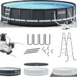 INTEX Ultra XTR Frame Round Above Ground Swimming Pool Set with Pumps