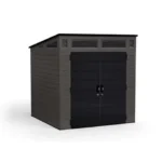 Suncast Modernist 7 ft. x 7 ft. Resin Vertical Pent Storage Shed with Floor Kits - Image 4