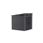 Suncast Modernist 7 ft. x 7 ft. Resin Vertical Pent Storage Shed with Floor Kits - Image 3