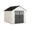 Suncast Tremont 8 ft. x 10 ft. Storage Shed with Floors – Ice Cube|BMS8125