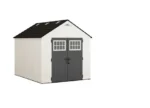 Suncast Tremont 8 ft. x 10 ft. Storage Shed with Floors – Ice Cube|BMS8125 - Image 4