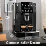 De’Longhi Magnifica Start Automatic Espresso Machine with Manual Milk Frother &amp; Built in Grinder – 3 One-Touch Recipes, Easy-to-Clean, Home Barista Coffee Maker for Lattes, Cappuccino, Iced Coffees - Image 2