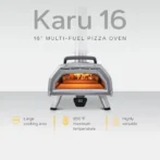 Ooni Karu 16 Multi-Fuel Outdoor Pizza Oven – Wood and Gas Fired Oven – Outdoor Cooking Pizza Oven – Fire and Stonebaked Pizza Ovens for Authentic Homemade Pizzas – Dual Fuel Pizza Makers - Image 2