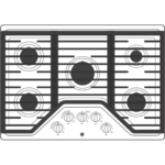 GE 30″ Built-In Gas Cooktops JGP5030DLBB - Image 3