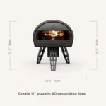 Gozney Roccbox Outdoor Pizza Ovens, Black, Portable, Gas &amp; Wood Fired, Restaurant-Grades - Image 2