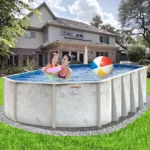 Coastal 5″ Steel Frame Oval Swimming Pool &amp; Bundles