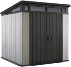 Keter Outdoor Storage Sheds, for House, Patio &amp; Yard, Plastic Resin, Artisan, 7×7 Ft, Gray - Image 4