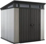 Keter Outdoor Storage Sheds, for House, Patio &amp; Yard, Plastic Resin, Artisan, 7×7 Ft, Gray - Image 4
