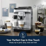 De’Longhi Magnifica Evo Automatic Espresso &amp; Coffee Machine with Auto Milk Frother, Built-in Grinder &amp; Auto-Clean Function – For Latte, Cappuccinos, Americano, Iced Coffee, ECAM29084SB , Silver - Image 4